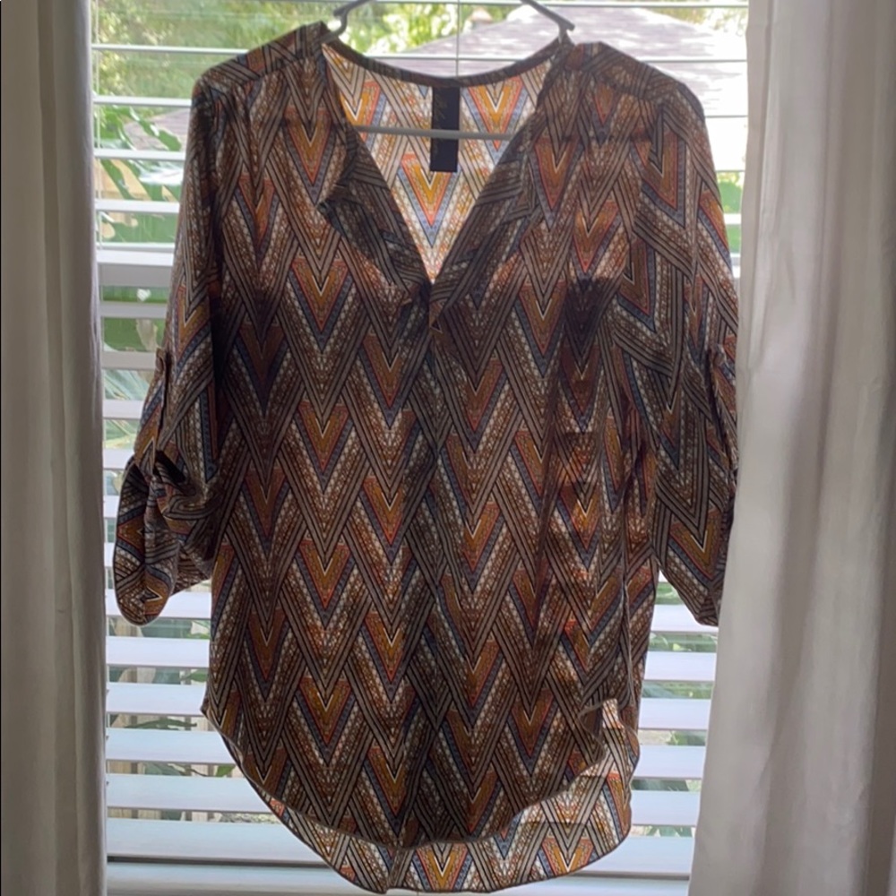 Blue Rain detailed blouse